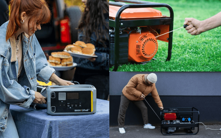 Litheli Portable Power Stations Vs. Gas Generators