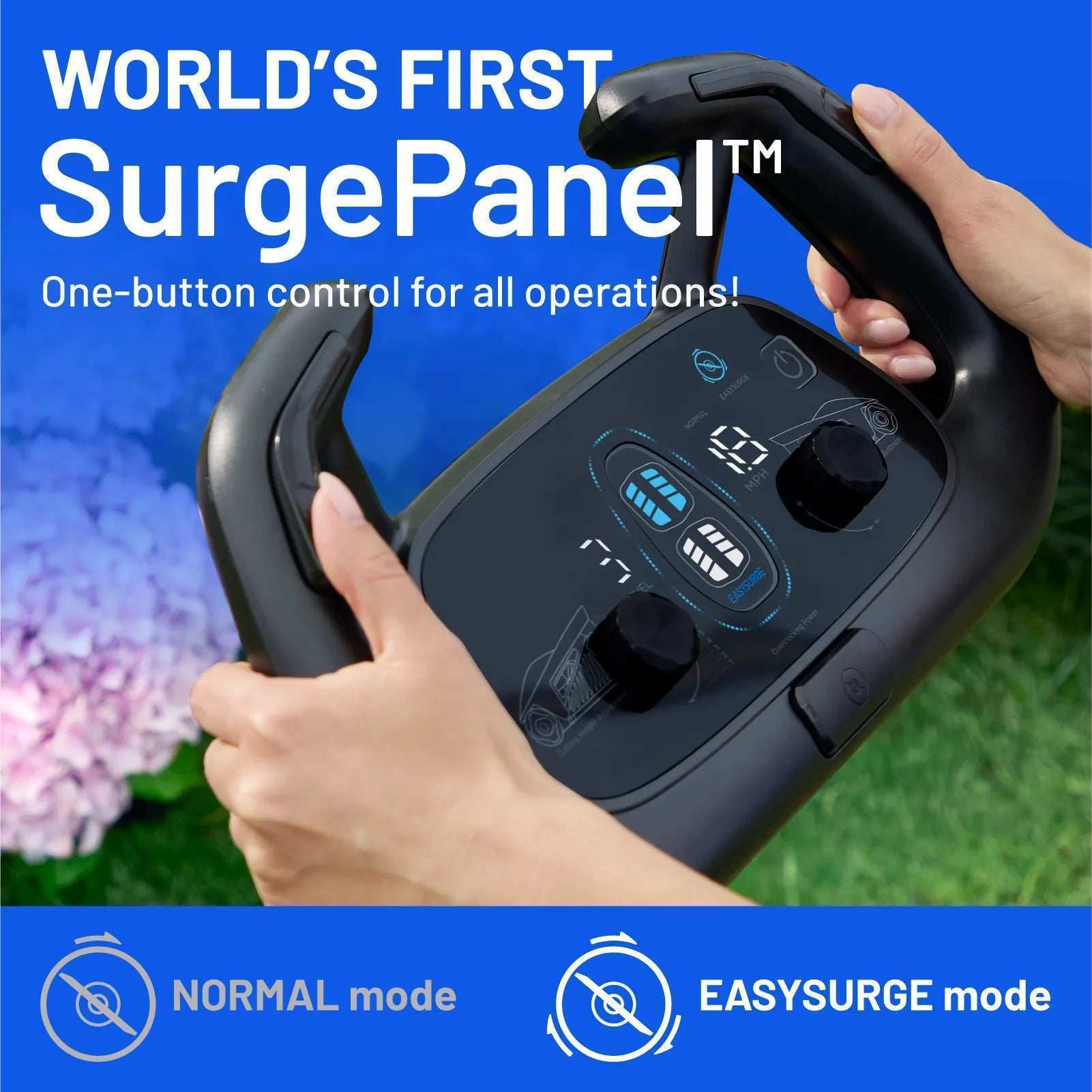 Ergonomic handlebar with user-friendly controls