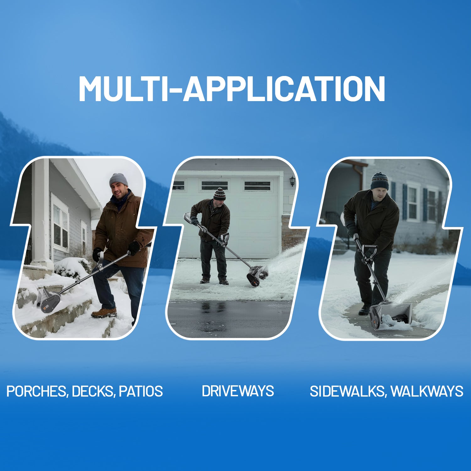 U20 20V 12" Brushless Cordless Snow Shovel | Includes 1x4.0Ah Battery | 9.3lbs, 20ft Snow Throw, Clears up to 4-car Driveways