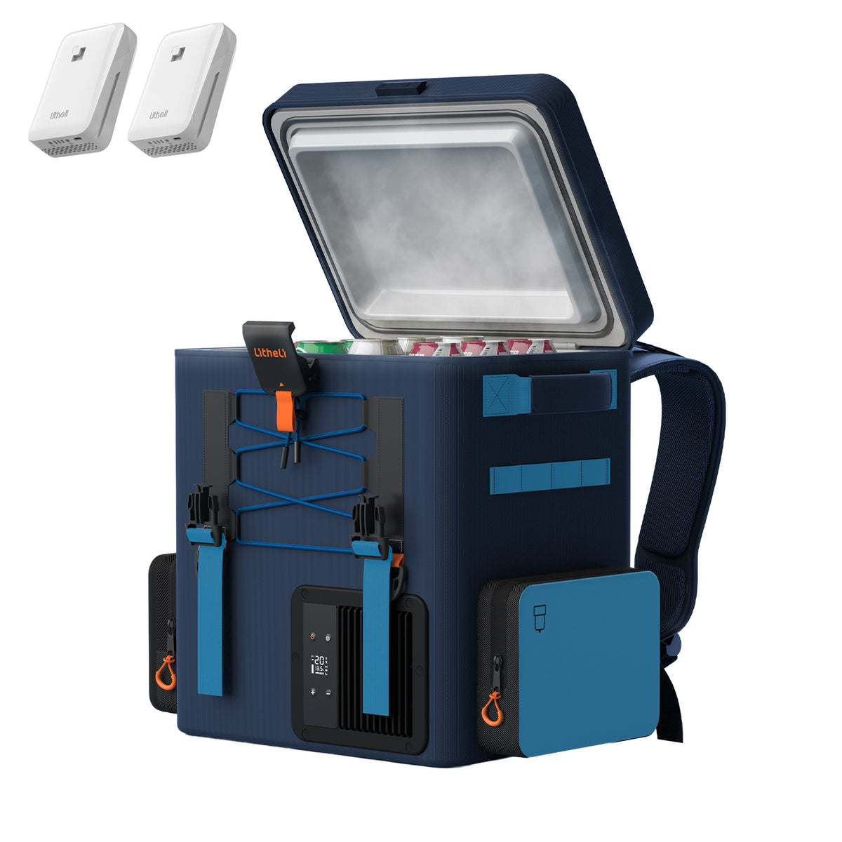 Litheli FrozenPack: The First Backpack Car Fridge | Includes 2 x 4.0Ah SE  Batteries | 20L/21QT