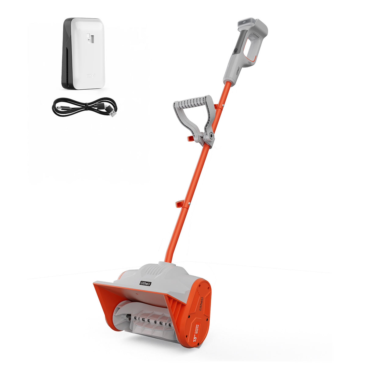 U20 20V 13" Brushed Cordless Snow Shovel | Includes 1x4.0Ah Battery | 9 lbs, 35min Runtime