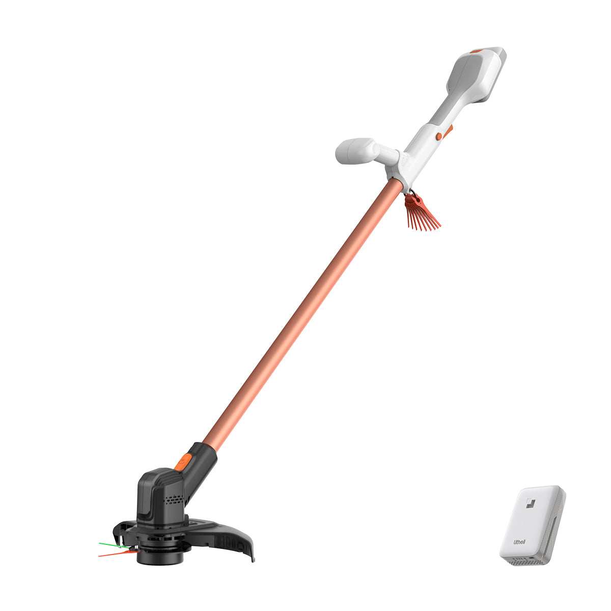 Litheli U20 Handy+ 20V cordless string trimmer with 2.0Ah battery, lightweight lawn care tool for trimming and edging
