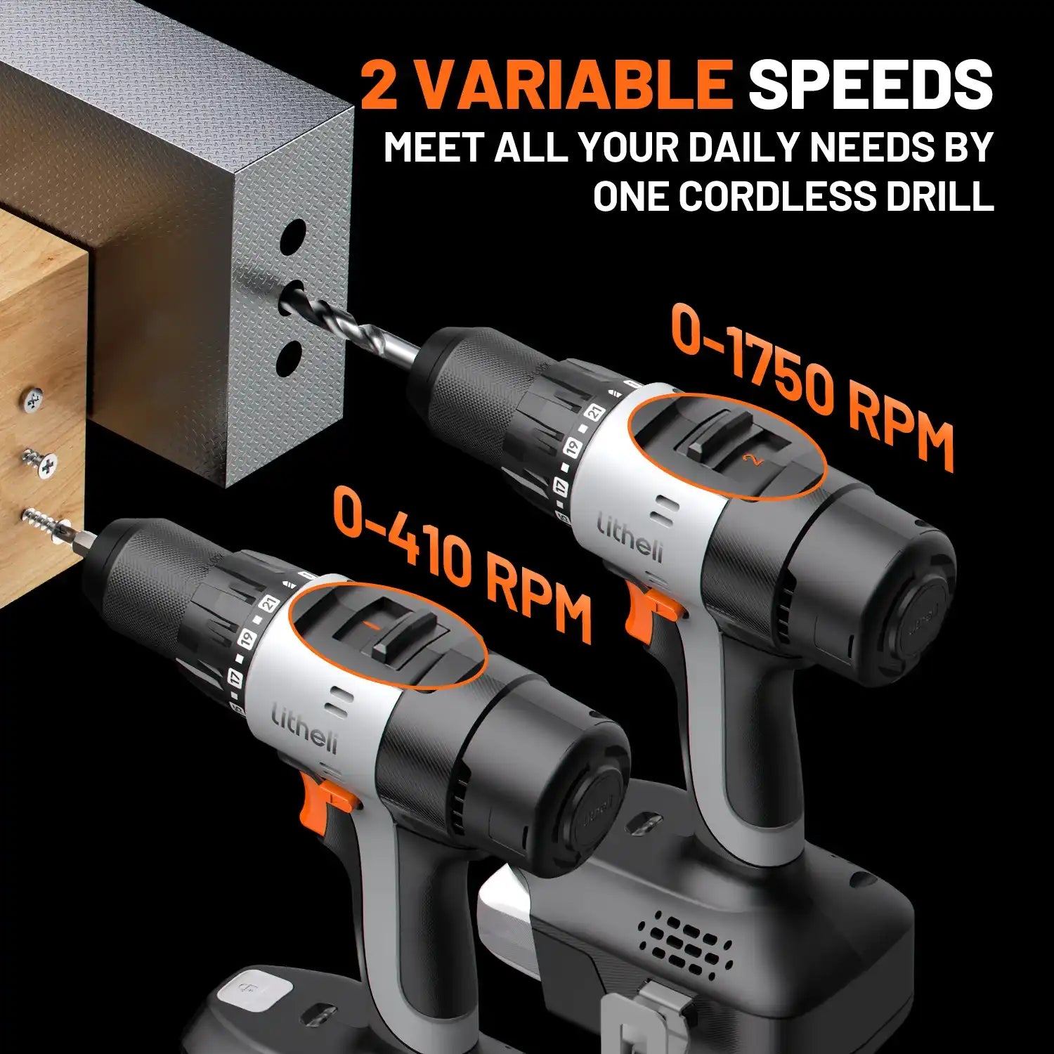 Litheli U20 20V Cordless Drill Driver(Tool Only)