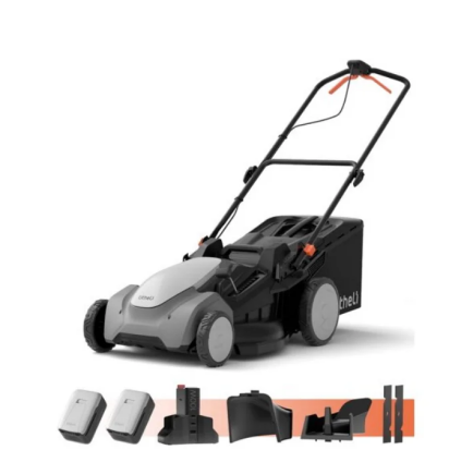 Litheli Brushless Lawn Mower, 40V 21" Cordless Lawn Mower, with 2*8.0Ah Battery&Dual Charger Included