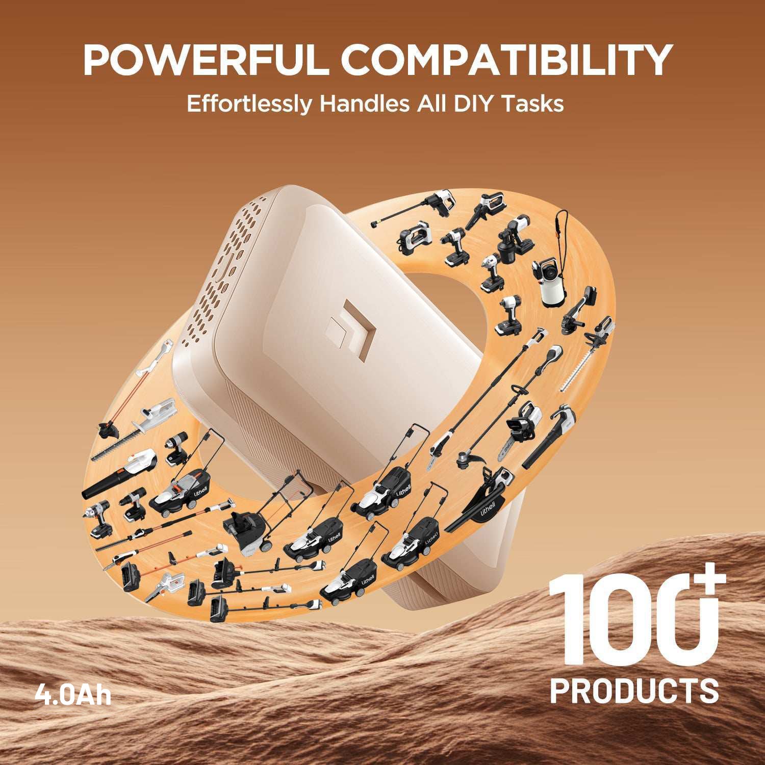 Litheli 4.0Ah 20V 2-in-1 Tool Battery & Power Bank