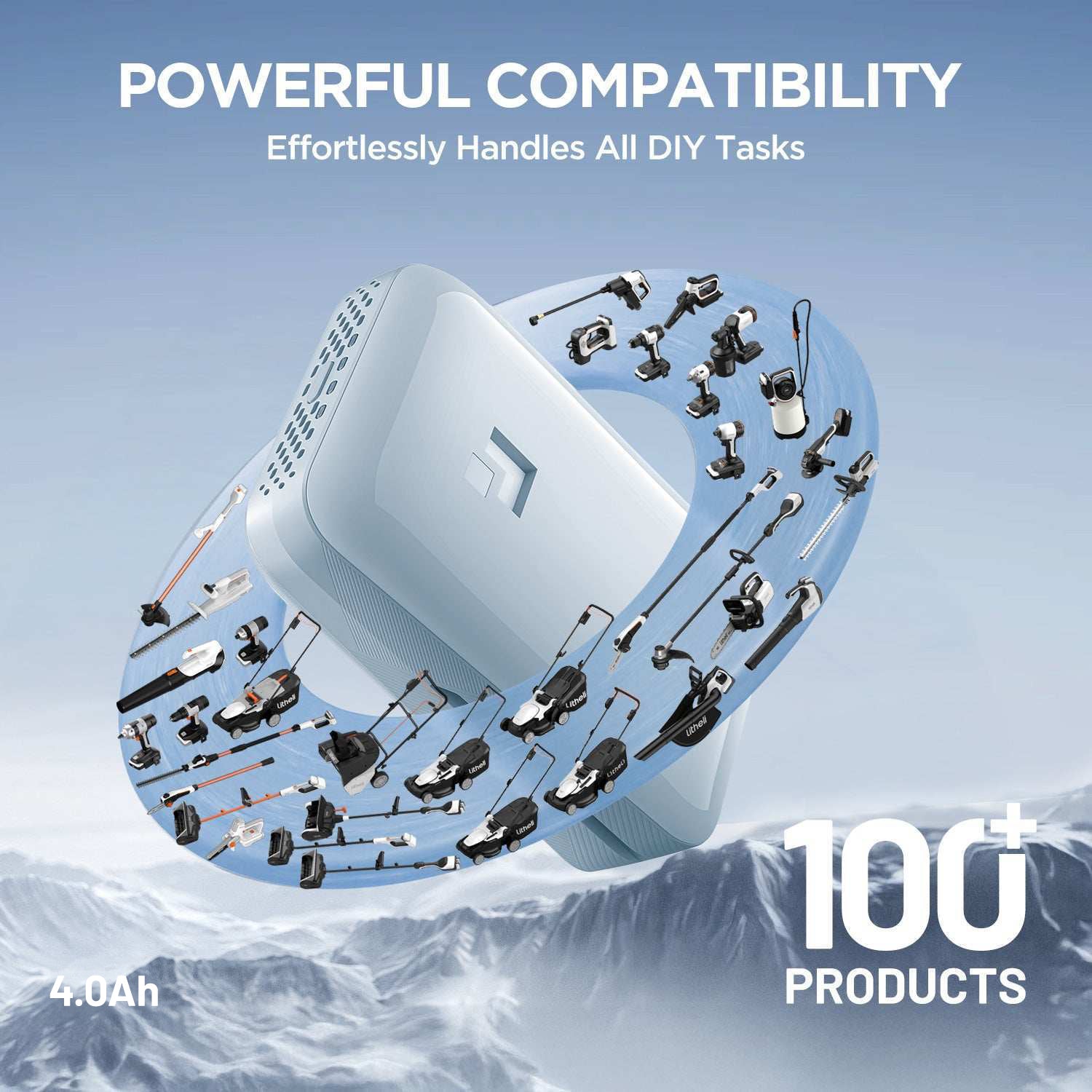 Litheli 4.0Ah 20V 2-in-1 Tool Battery & Power Bank