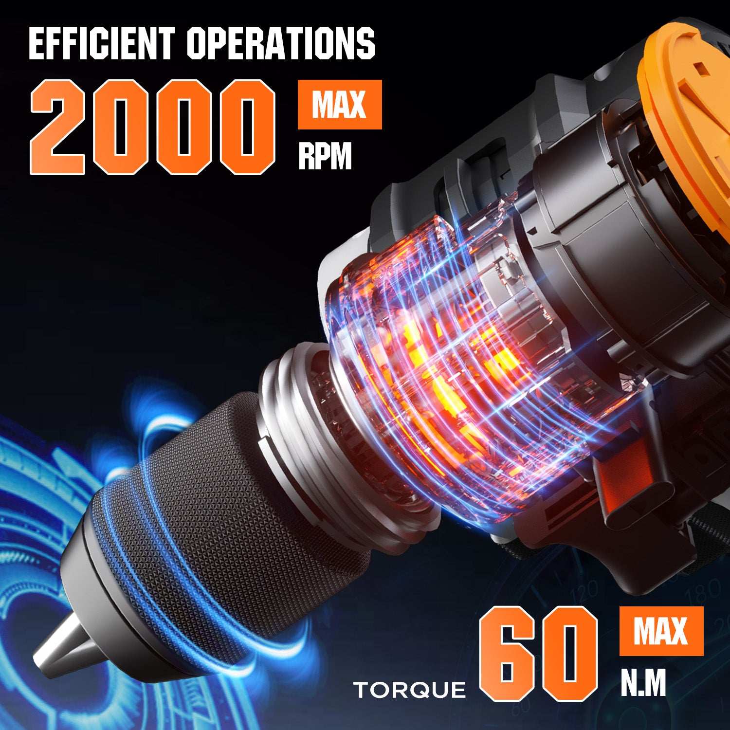 Compact 2.6 lbs Litheli 20V brushless drill driver – lightweight cordless power tool for versatile use