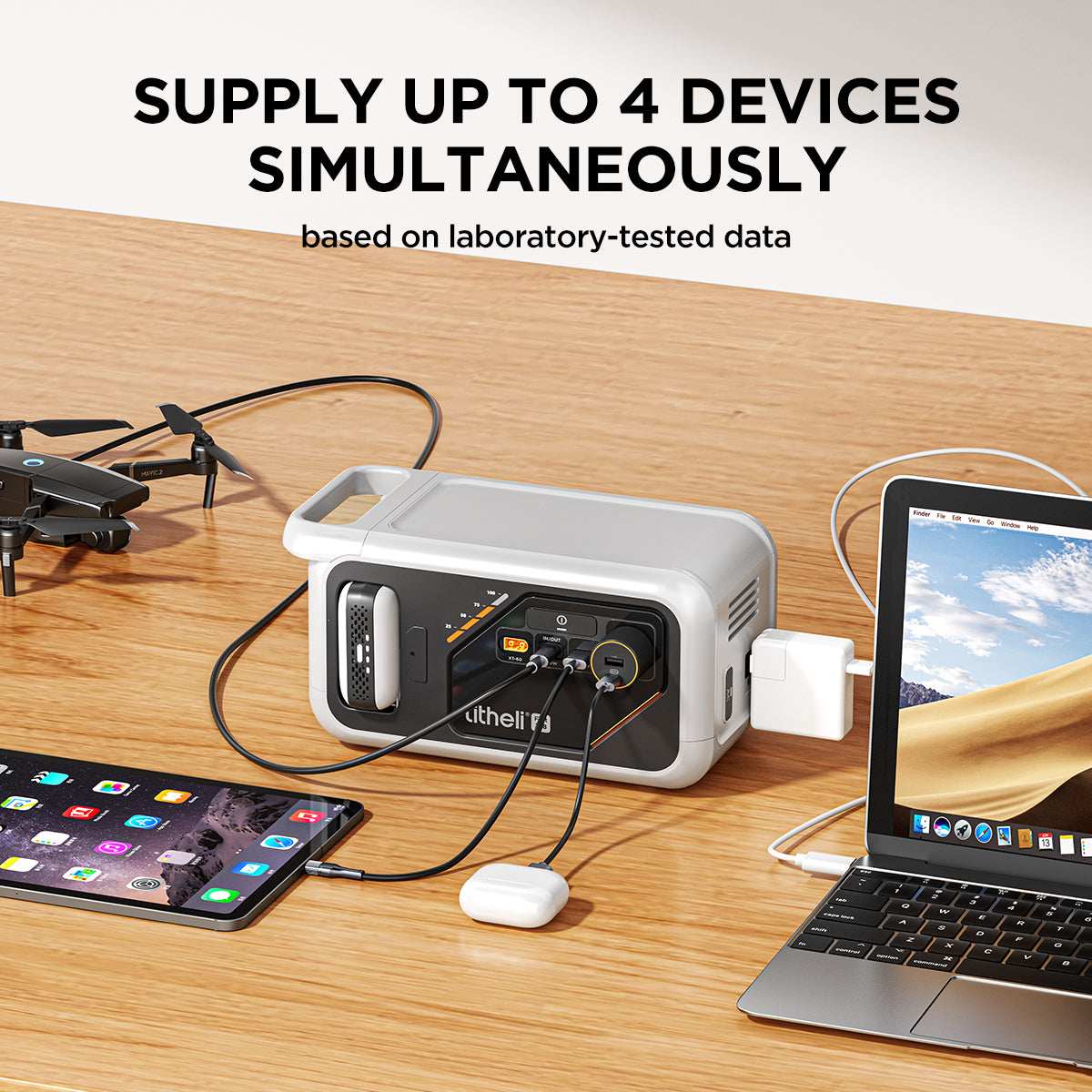 Fast charging portable power station fully recharges in 50 minutes with BlitzFull technology
