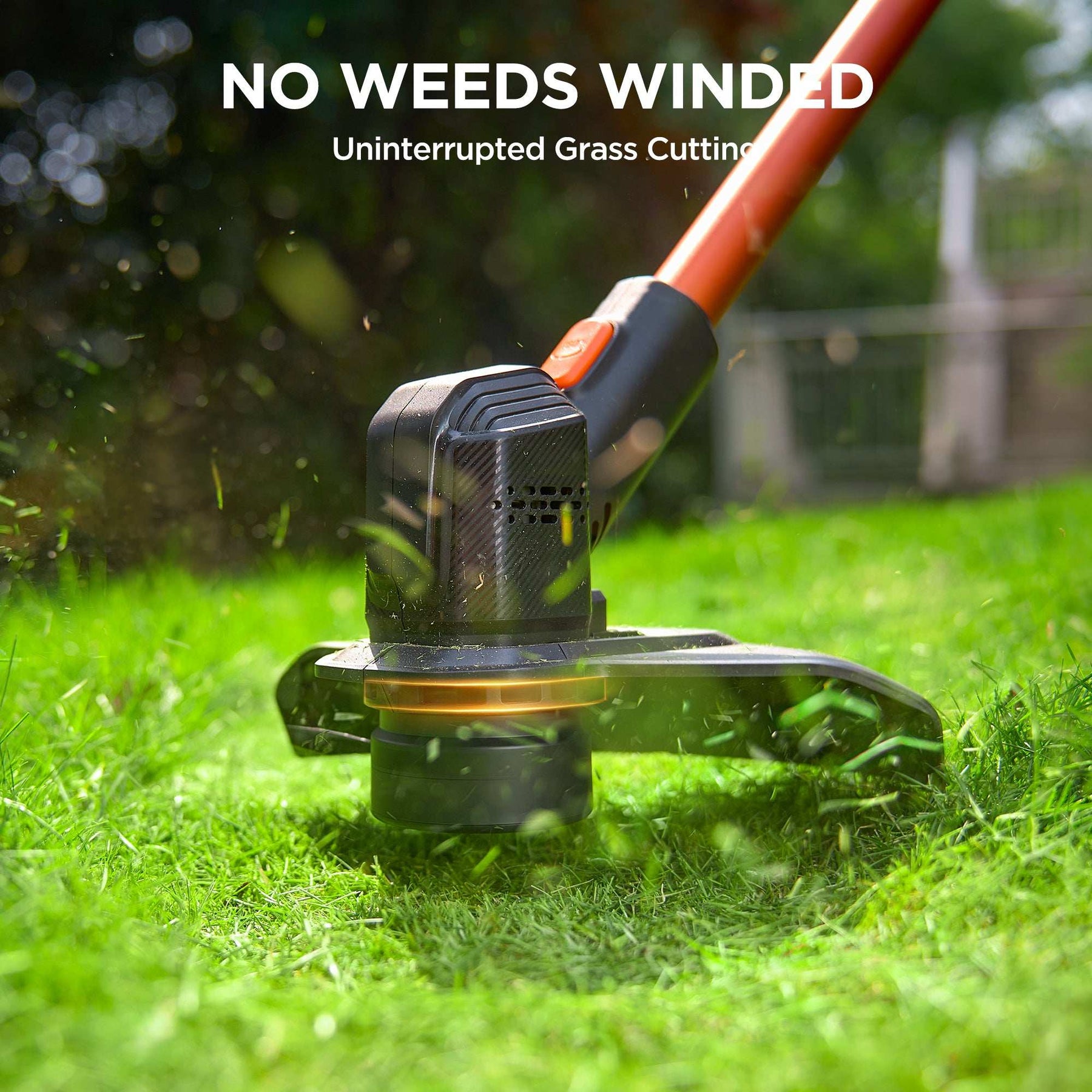 Litheli 20V 10" Cordless String Trimmer, Battery Powered Grass Trimmer & Wheeled Edger, With 2.5Ah Battery, for Garden, Yard and Farm