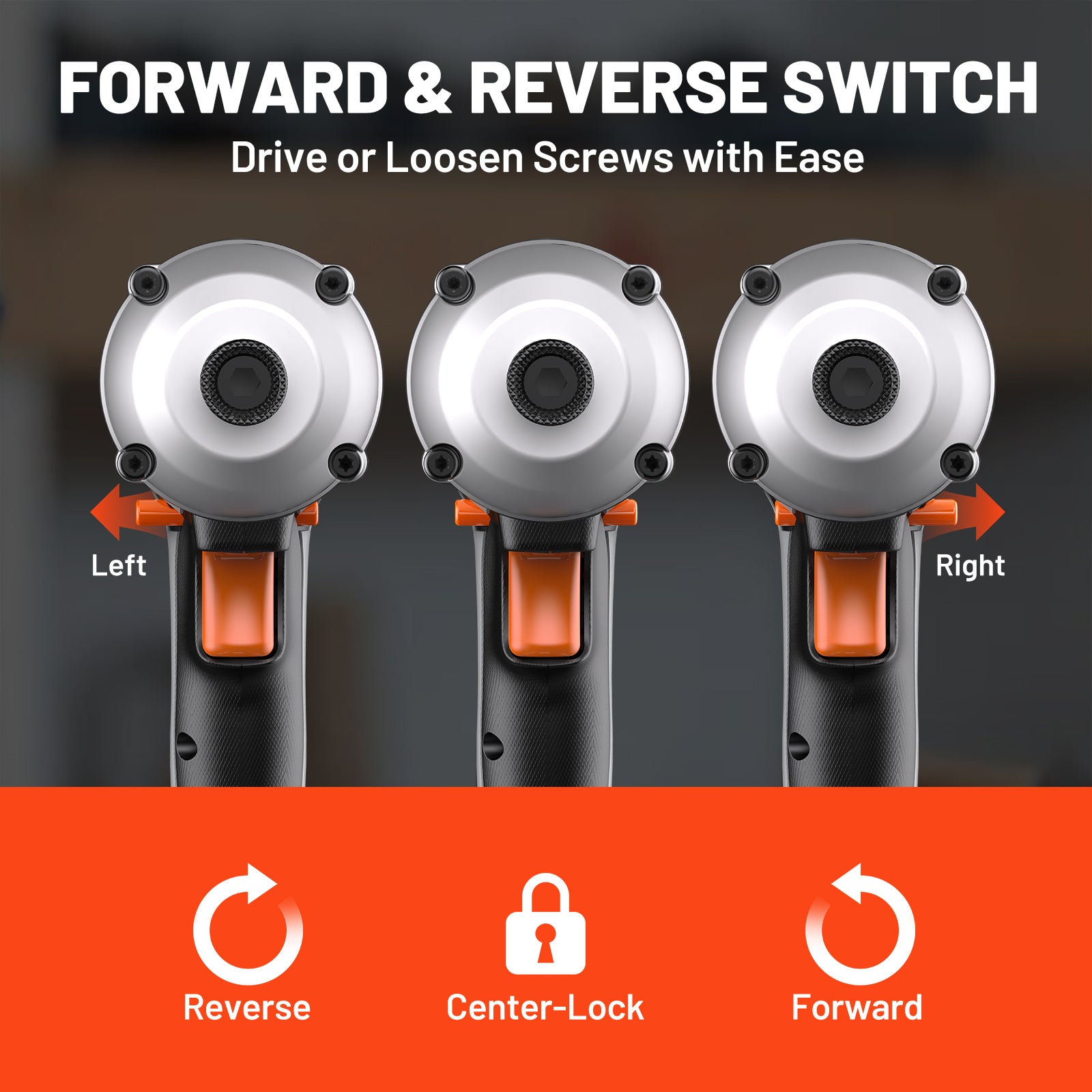 Litheli 20V Cordless Impact Driver with 180N.m High Torque, 1/4" Hex Chuck, and 2.0Ah Battery for Home and Car DIY Projects