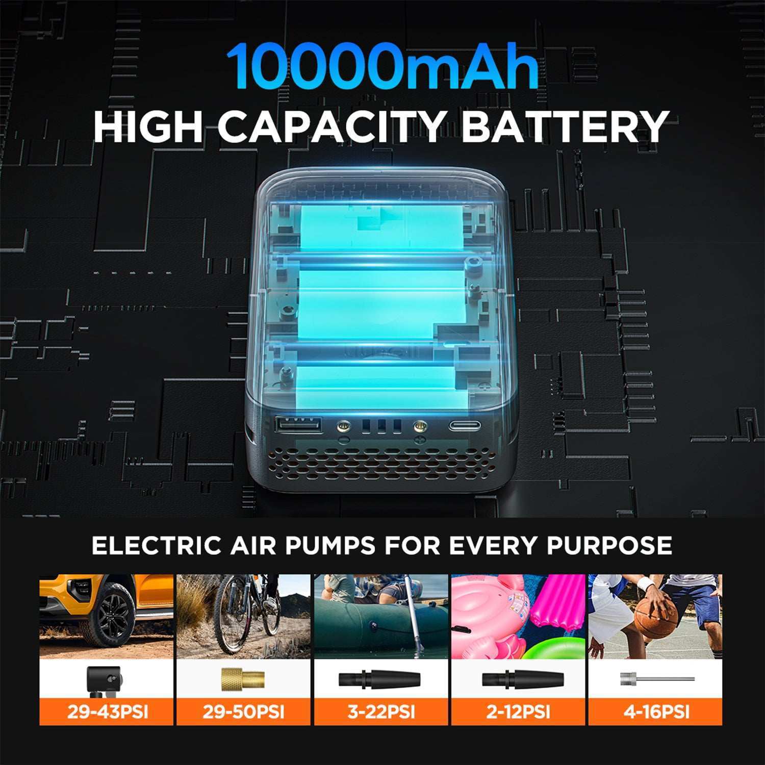 Litheli U20 2.0Ah lithium battery compatible with all U20 cordless tools, quick replacement system