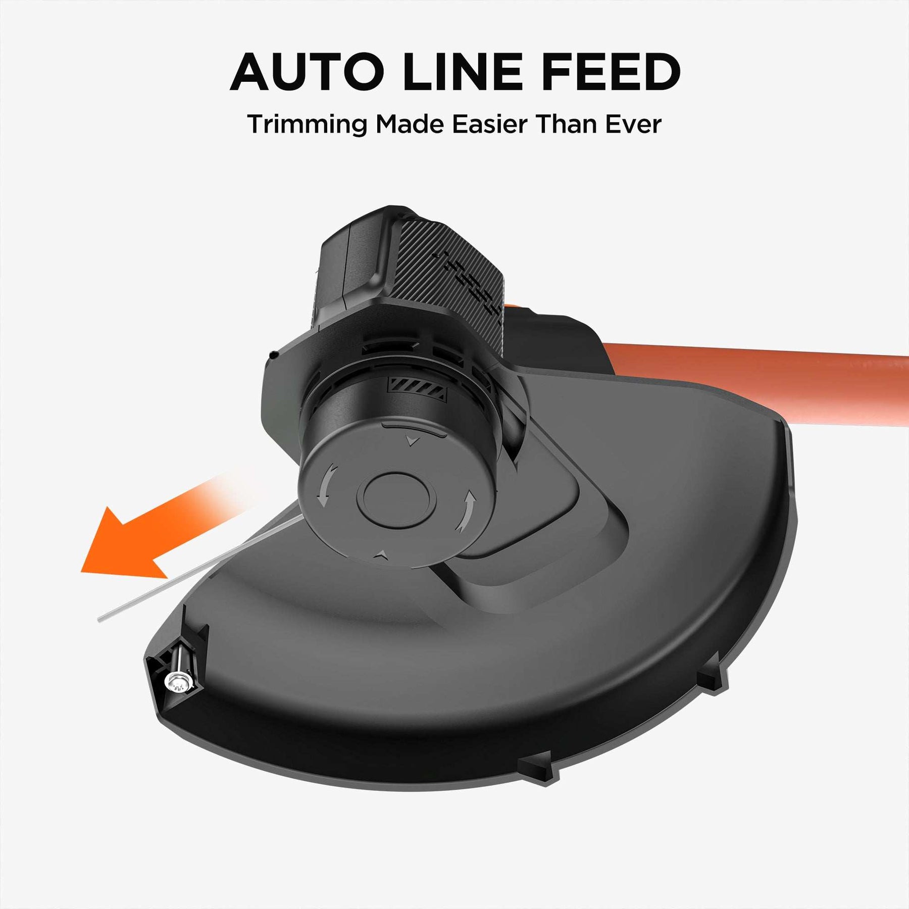 Litheli 20V 10" Cordless String Trimmer, Battery Powered Grass Trimmer & Weed Wacker, With 2.5Ah Battery, for Garden, Yard and Farm