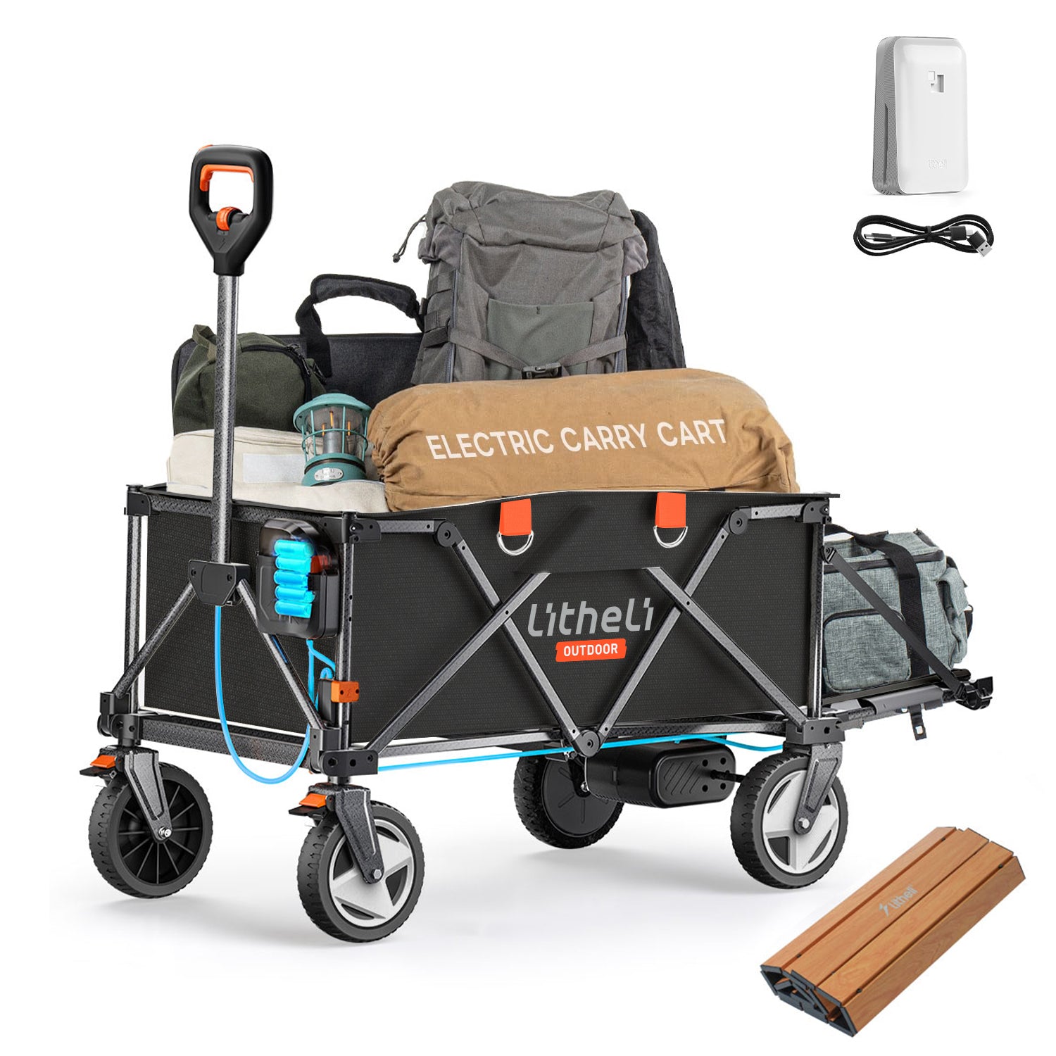 Litheli V140i SE: The Ultimate Electric Camping Wagon| With Various Color and SE Battery Options