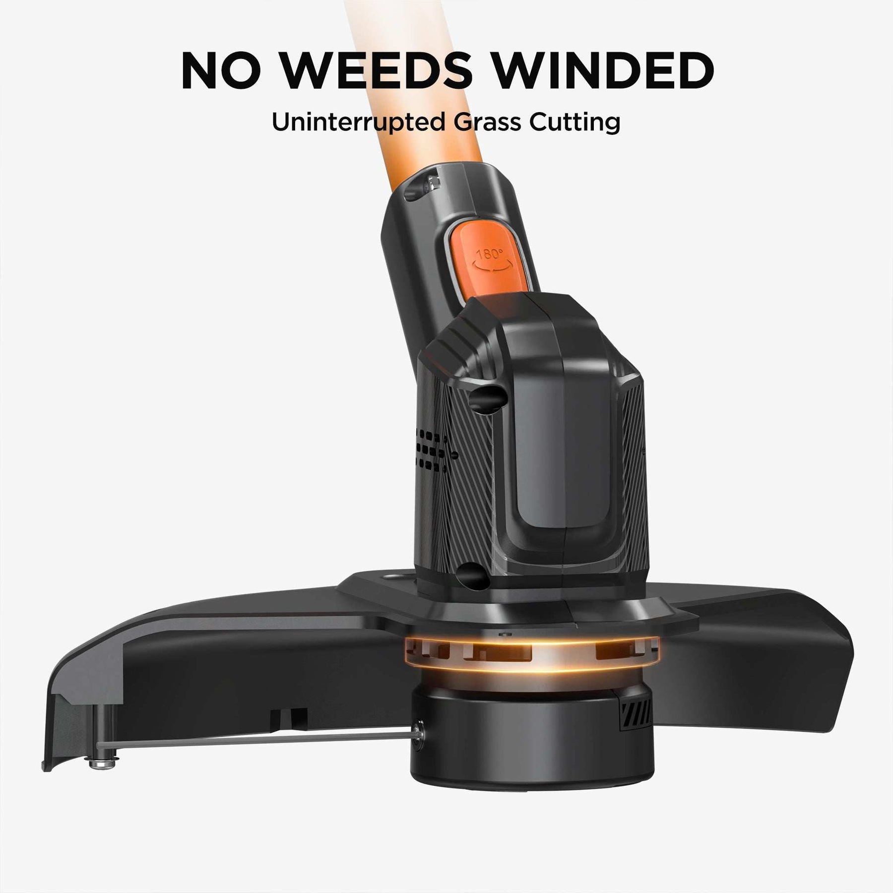 Litheli 20V 10" Cordless String Trimmer, Battery Powered Grass Trimmer & Weed Wacker, With 2.5Ah Battery, for Garden, Yard and Farm