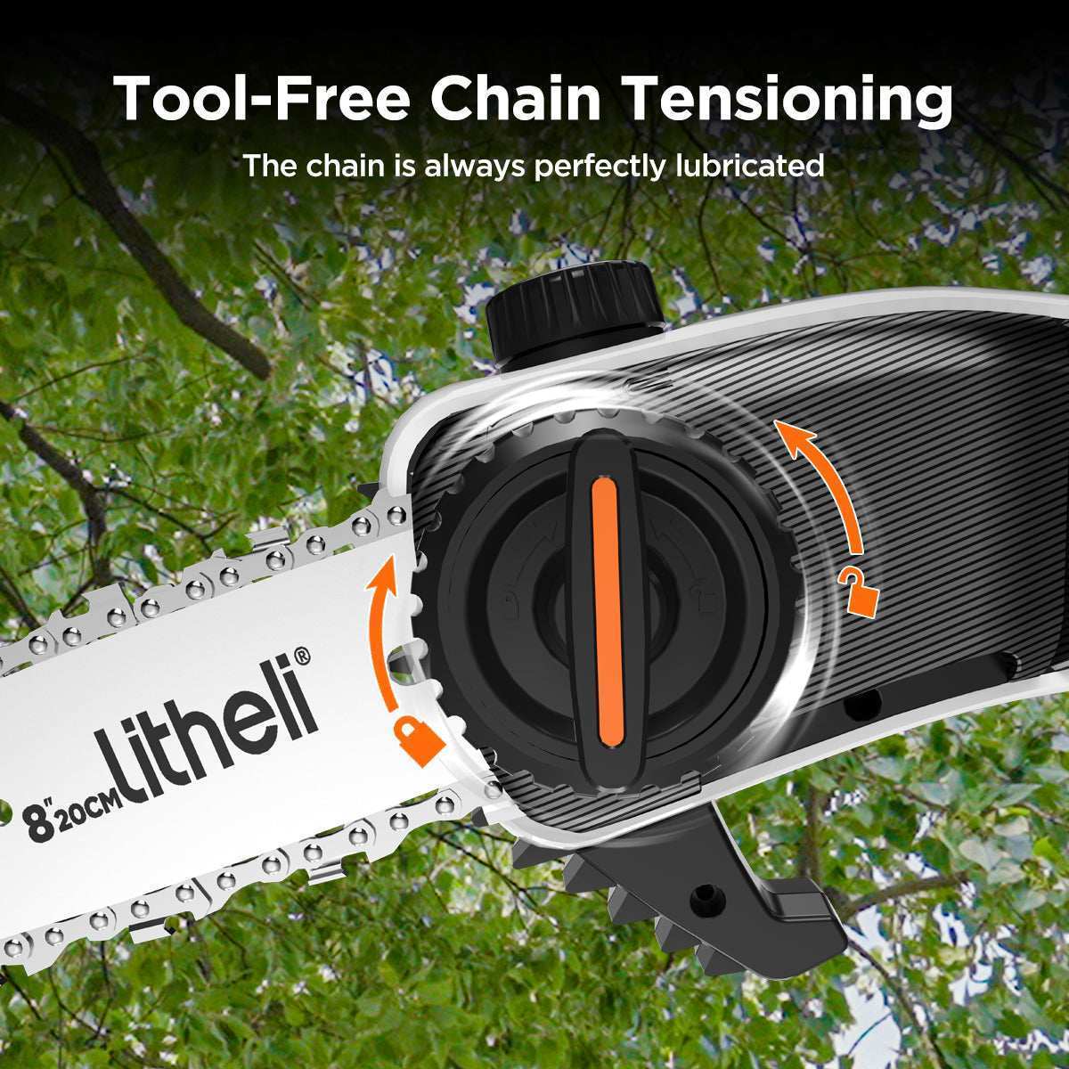 Modular U-Battery Plus compatible with all Litheli U20 Series cordless garden tools