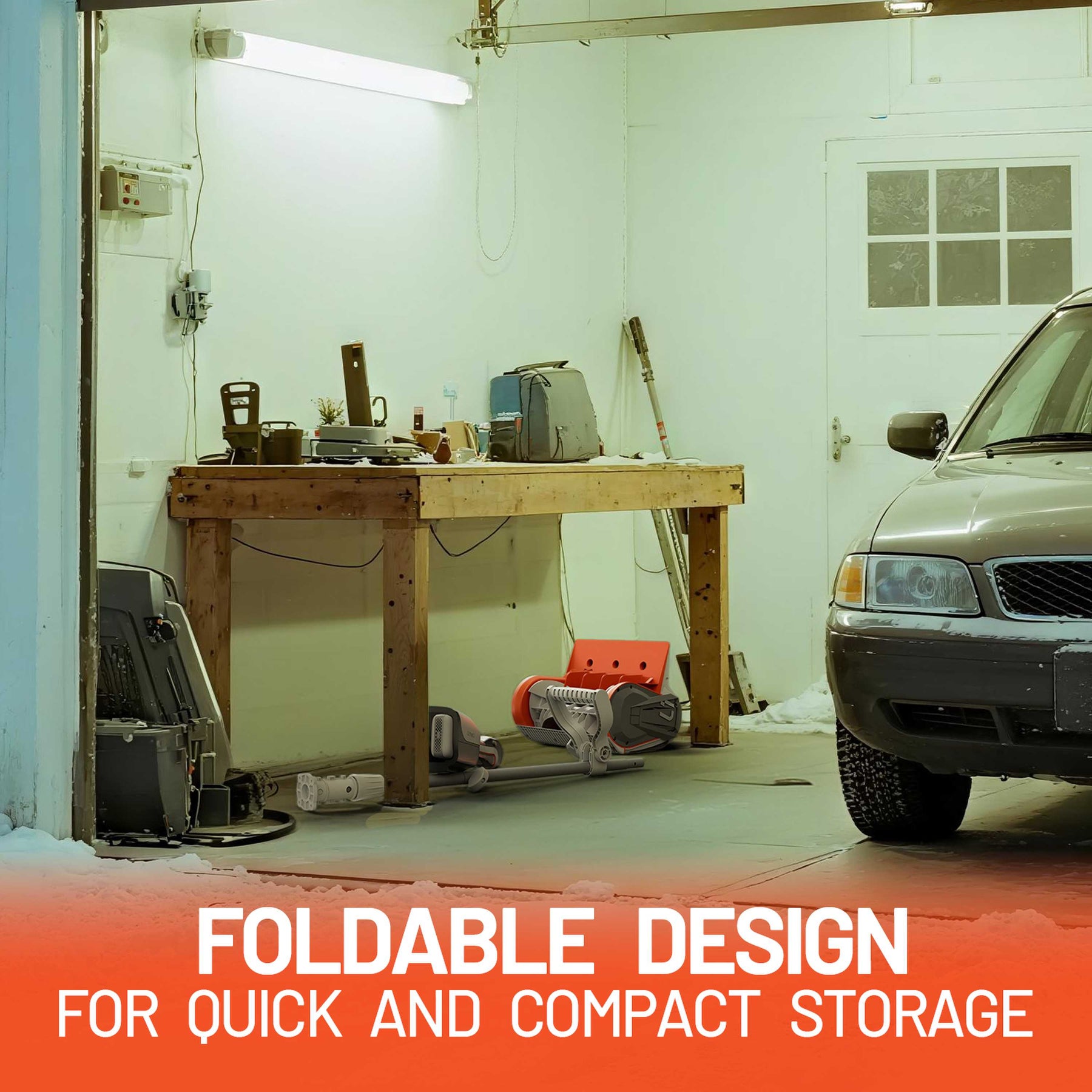 U20 2×20V 14" Brushless Cordless Snow Shovel | Includes 2×4.0Ah Batteries | 16.18lbs, 20ft Snow Throw, Clears up to 6-car Driveways