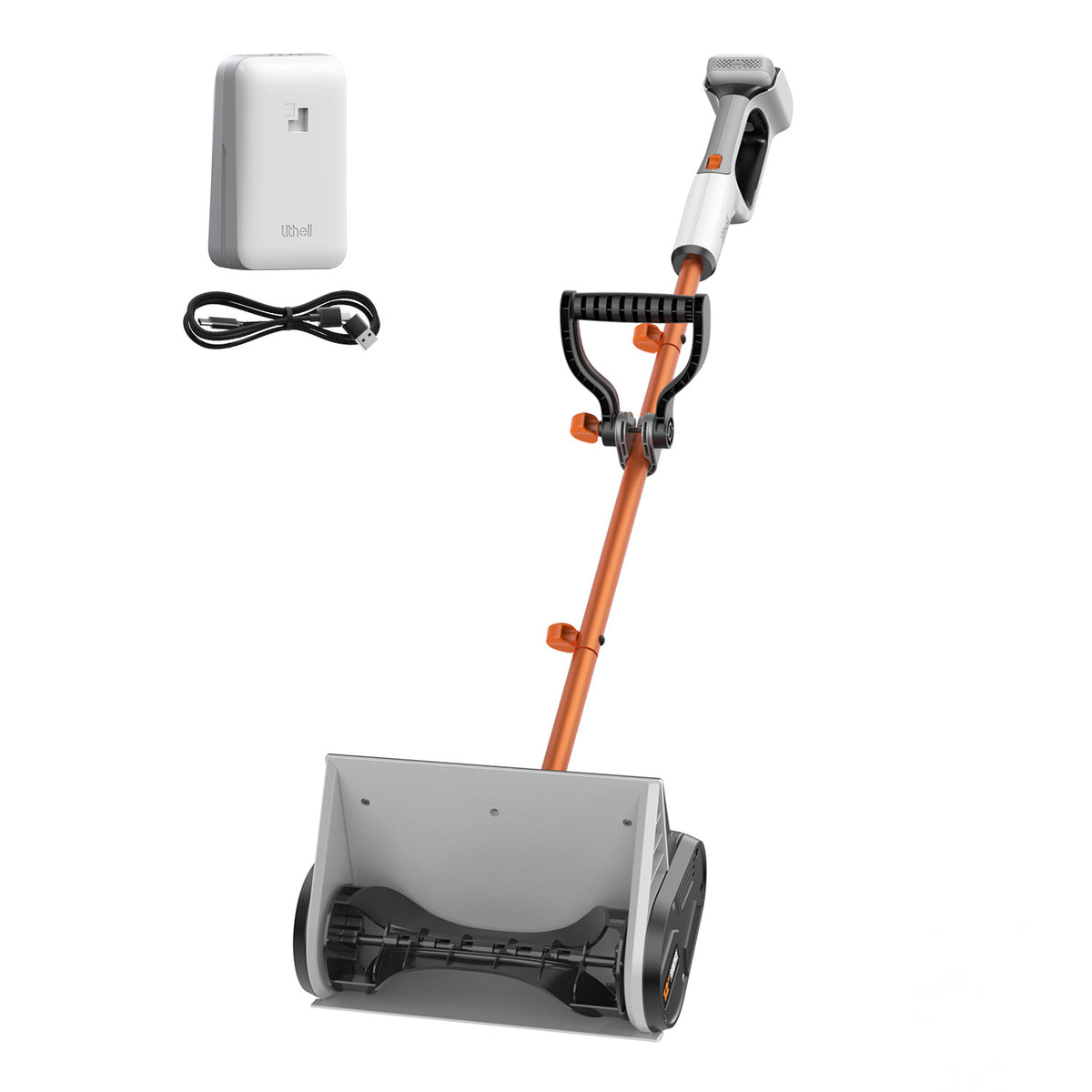 U20 20V 12" Brushed Cordless Snow Shovel | Includes 1x4.0Ah Battery | 9.3lbs, 20ft Snow Throw