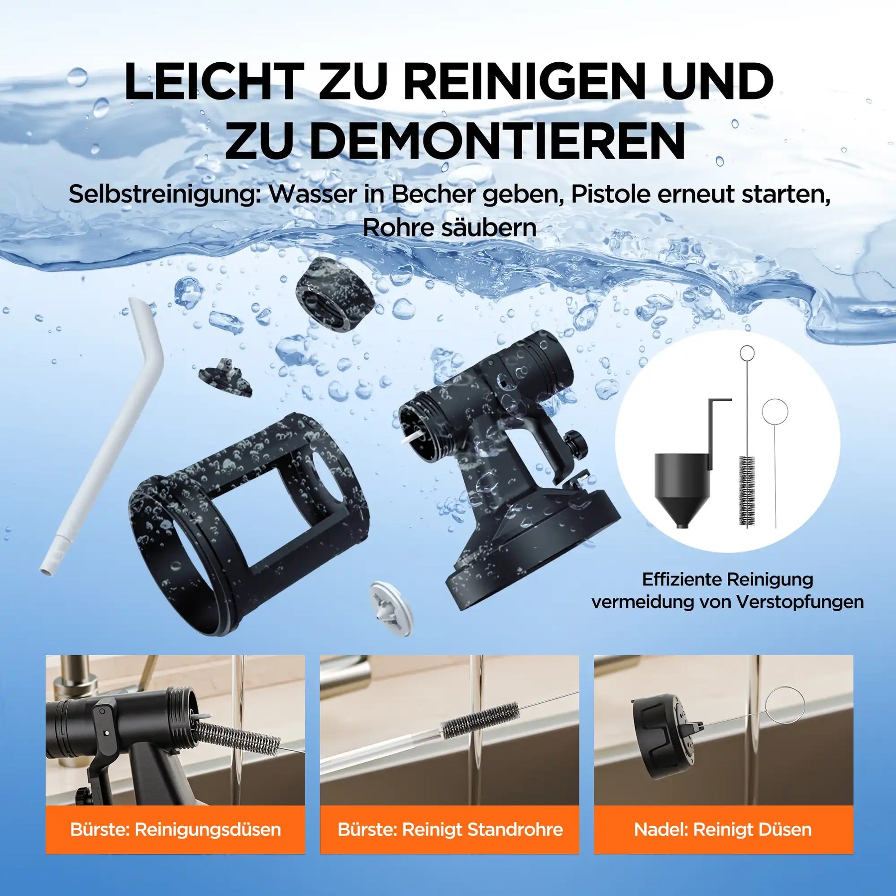 Litheli 20V HVLP Paint Sprayer with Brushless Motor,Cordless Paint Gun with 4.0 Ah Battery & 4 Nozzles & 800ml Container for Home Interior Exterior Car, Deck, Fence, Furniture