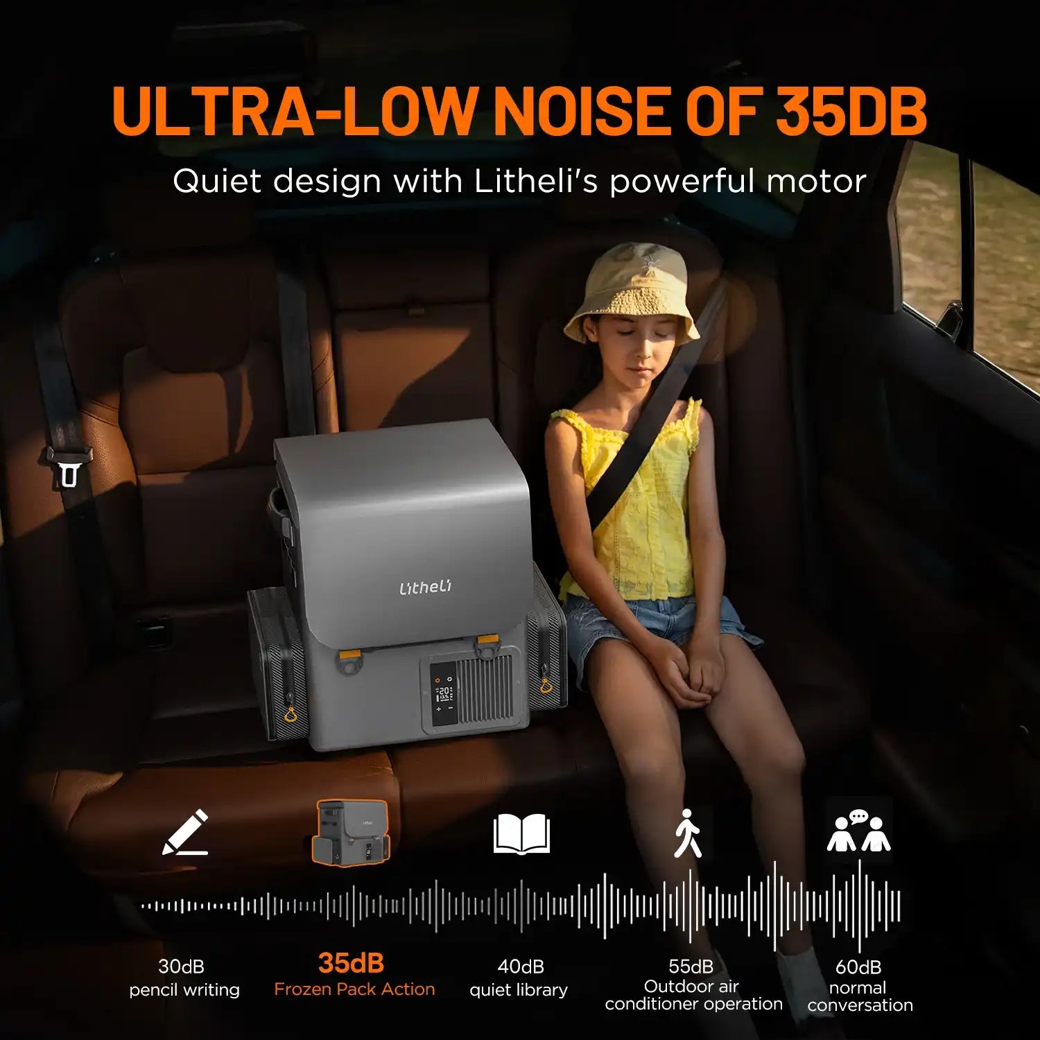 Litheli FrozenPack: The First Backpack Car Fridge|Includes 2 x 4.0Ah SE Batteries