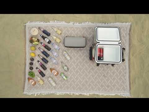 Portable refrigerator with optimized interior layout for food and beverage storage