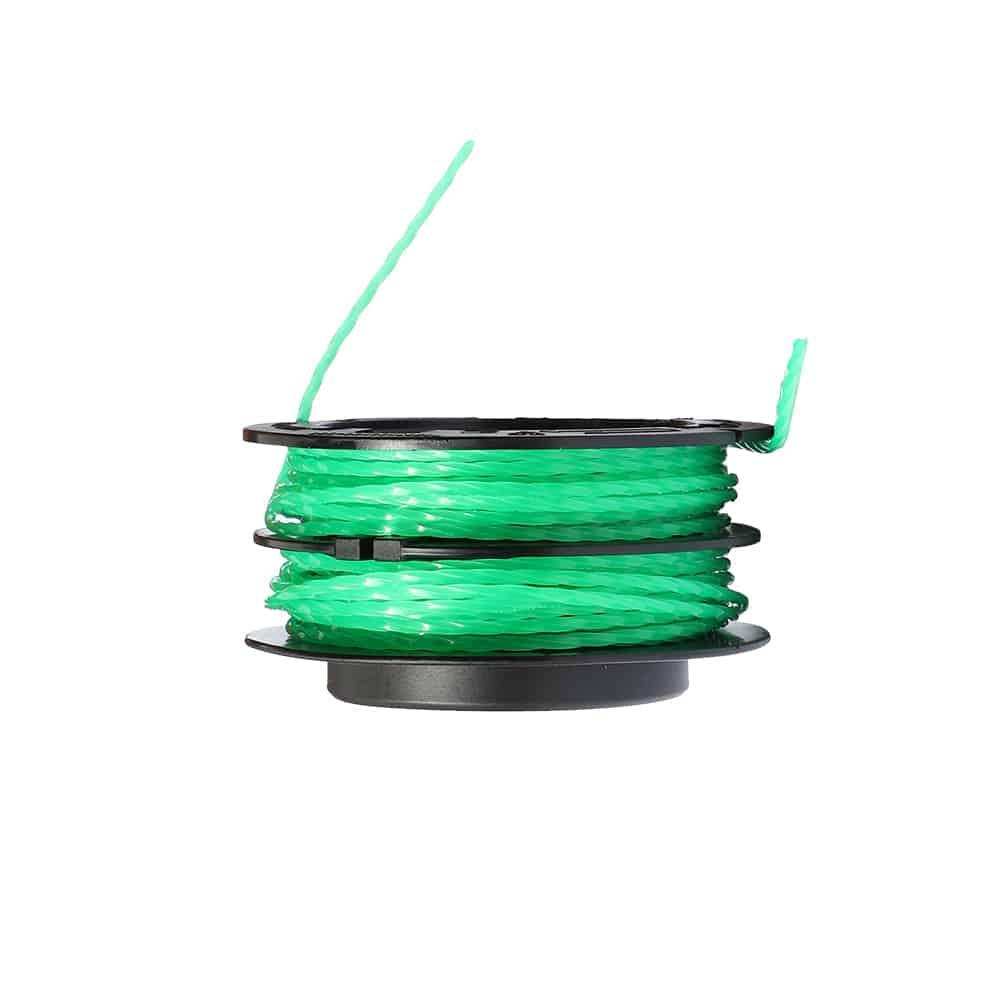 Three-pack replacement trimmer line set, easy to install for consistent lawn and garden maintenance