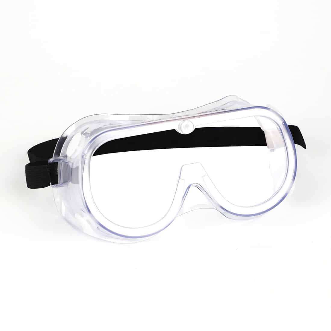 "Litheli safety anti-fog goggles – wraparound protective eyewear with clear HD lens, adjustable strap, and over-glasses fit