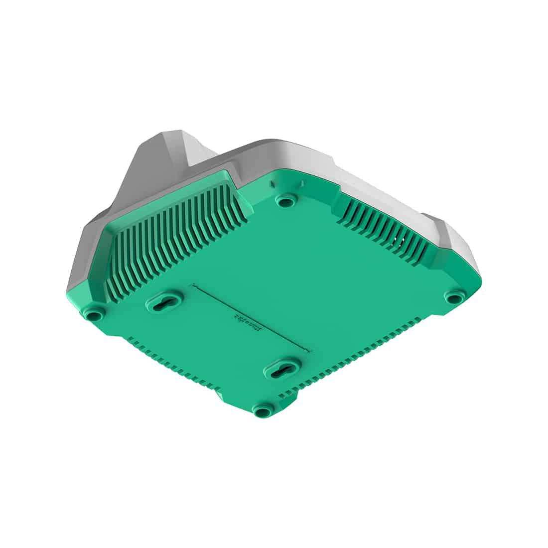 Advanced safety protection charger with temperature control and built-in cooling fan for reliable performance