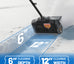 U20 2×20V 12" Brushless Cordless Snow Shovel | Includes 2×4.0Ah Batteries | 11.77lbs, 25ft Snow Throw, Clears up to 5-car Driveways
