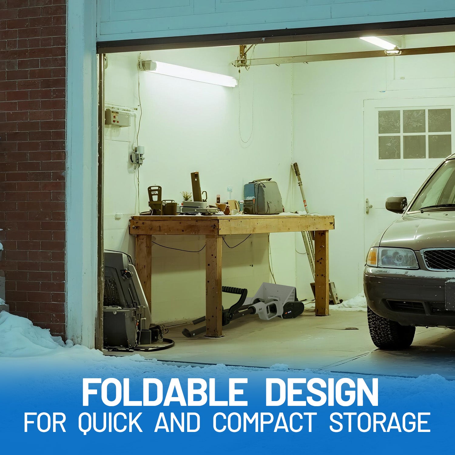 U20 20V 12" Brushless Cordless Snow Shovel | Includes 1x4.0Ah Battery | 9.3lbs, 20ft Snow Throw, Clears up to 4-car Driveways