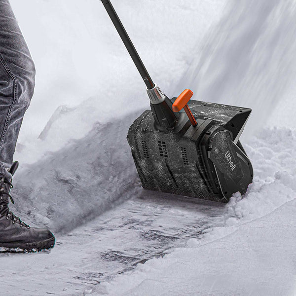 U20 2x20V 13" Brushless Cordless Snow Shovel | Includes 2x4.0Ah Batteries | Lightweight, 18.4ft Snow Throw