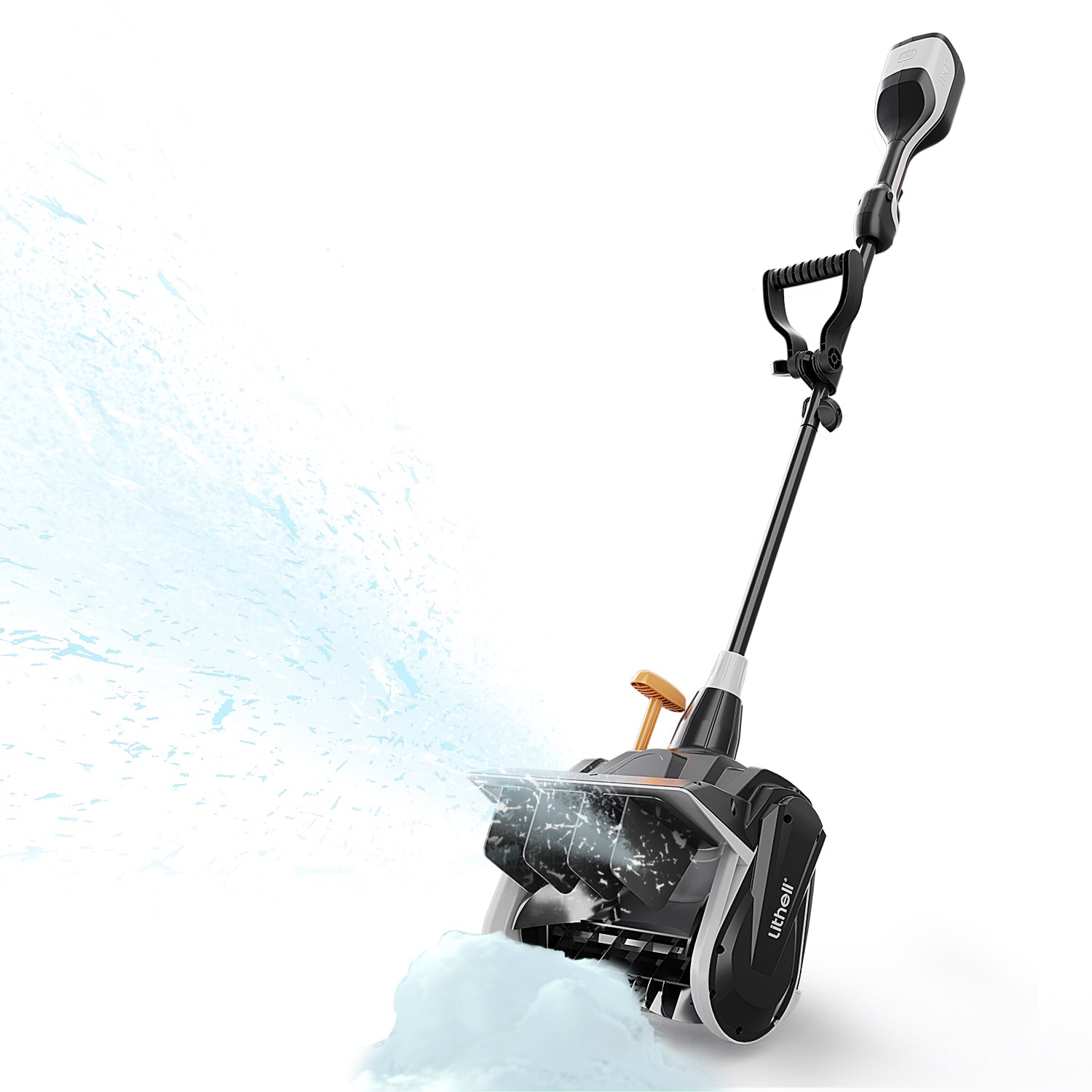 U20 2x20V 13" Brushless Cordless Snow Shovel | Includes 2x4.0Ah Batteries | 16.18lbs, 20 ft Snow Throw, Clears up to 6-car Driveways