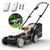Litheli 20V Cordless Electric Lawn Mower, 13-Inch, 5-Position Height Adjustment, Lightweight, with 2 x 2.0Ah Batteries, for Lawns & Gardens