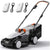 Litheli Cordless Lawn Mower, 2*20V Electric Lawn Mowers, 15 Inch, Adjustment Heights, Light Weight, With 2*4.0Ah Portable Battery, for Garden/Yard/Farm
