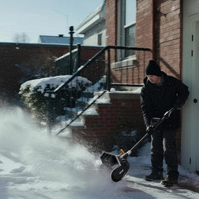 U20 2x20V 13" Brushless Cordless Snow Shovel | Includes 2x4.0Ah Batteries | 16.18lbs, 20 ft Snow Throw, Clears up to 6-car Driveways