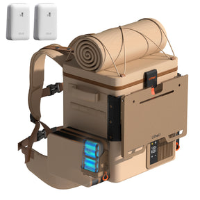 Litheli FrozenPack: The First Backpack Car Fridge | Includes 2 x 4.0Ah SE Batteries | 20L/21QT