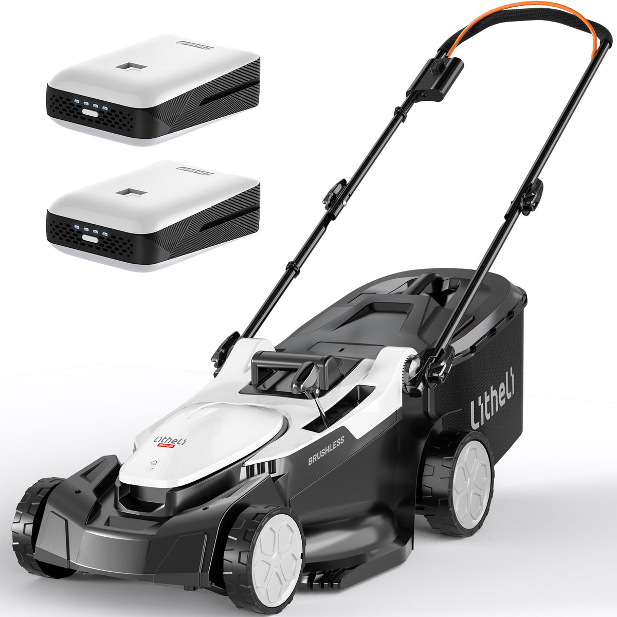 U20 18-Inch Brushless Lawn Mower | Includes 2x 4.0Ah Batteries | Effortlessly Tackle Lawns up to 3000 Sq. Ft.