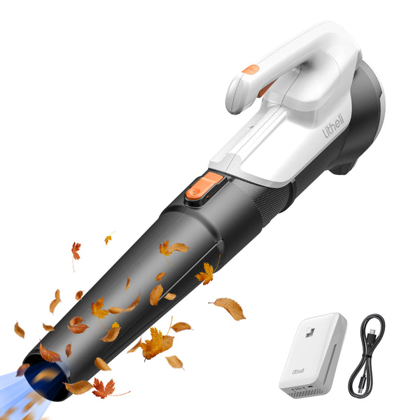 Litheli 20V Cordless Leaf Blower, 355CFM/85MPH, U20 Series 2-Speed Turbine Electric Blowing Leaf for Lawn Yard, with 2.5 Ah Battery