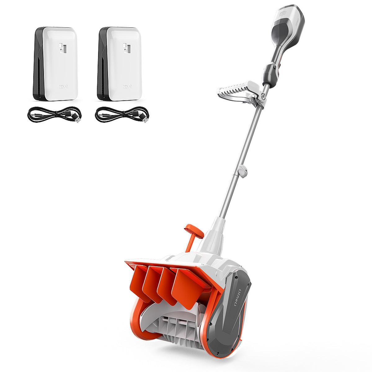 Litheli U20 2x20V 14" Brushless Cordless Snow Shovel | 2*4.0Ah Battery | 14" Wide, 20ft Snow Throw