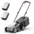 Litheli 40V Cordless Electric Lawn Mower, 14-Inch, Brushless Motor, 5-Position Height Adjustment, with 2 x 5.0Ah Battery, for Lawns & Gardens