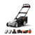 Litheli 40V Cordless Electric Lawn Mower, 21-Inch, Self-Propelled, Brushless Motor, 6-Position Height Adjustment, with 2 x 8.0Ah Battery and Charger, for Lawns & Gardens