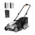 Litheli 40V Cordless Electric Lawn Mower, 17-Inch, Self-Propelled, Brushless Motor, 6-Position Height Adjustment, with 2 x 5.0Ah Battery, for Lawns & Gardens