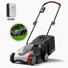 Litheli 20V Cordless Electric Lawn Mower, 14-Inch, Brushless Motor, 5-Position Height Adjustment, with 5.0Ah Battery, for Lawns & Gardens