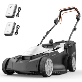 Litheli Cordless Brushless Self-Propelled Lawn Mower , 2*20V 18" Cordless Lawn Mowerwith 2*4.0Ah Battery