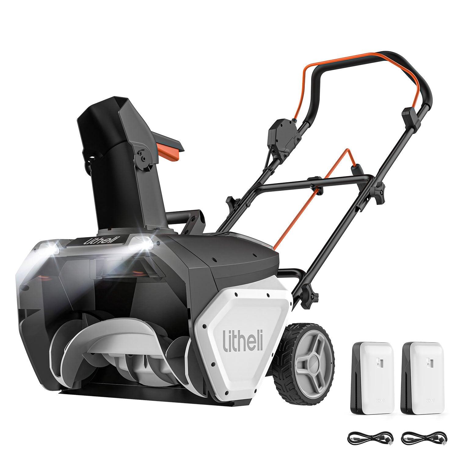 2*20V U20 2*4.0Ah 20″ Cordless Brushless Electric Snow Blower