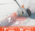 U20 2x20V 14" Brushless Cordless Snow Shovel | Includes 2×4.0Ah Batteries | 30min Runtime, 20ft Snow Throw
