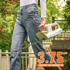 Litheli 20V 15'' Cordless Electric Hedge Trimmer, With 2.5Ah Portable Battery, for Bush & Shrub Cutting, Trimming, Pruning