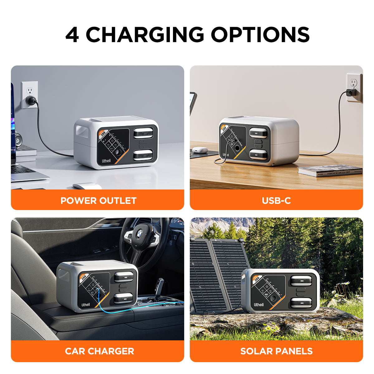 Litheli B288 Portable Power Station | 287Wh With 300W AC Outlet