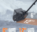 U20 2x20V 12" Brushless Cordless Snow Shovel | Includes 2x4.0Ah Batteries | 9.3lbs, 25ft Snow Throw