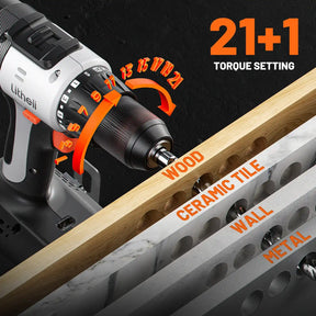 Litheli U20 20V  Cordless Drill Driver(Tool Only)
