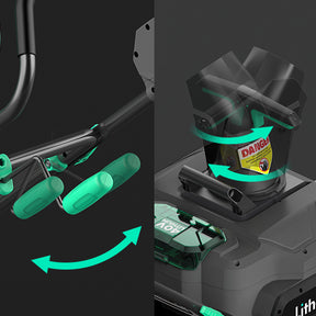 Litheli 40V Battery Powered Cordless Snow Blower, 20'' Electric Snow Thrower with Wheels, LED Lights, 180° Chute, Powerful Snow Removal Kit with 4.0Ah Battery and Fast Charger